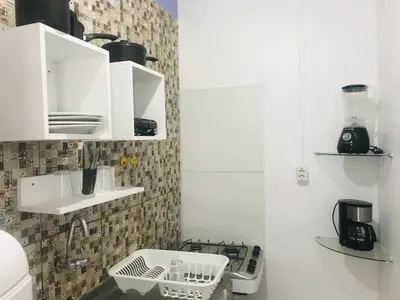A cozinha ou kitchenette de La casita lilás