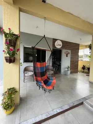 Um pátio ou outra área exterior em São José Village