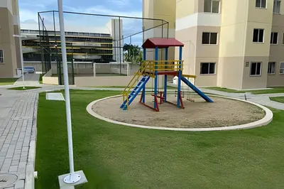 A área de jogos para crianças em Hosts BR - Apartamentos funcionais