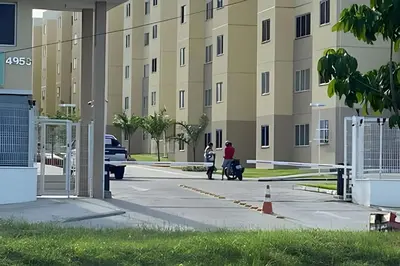 O edifício onde o apartamento está situado