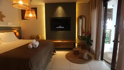 Uma cama ou camas num quarto em Movimento Suites