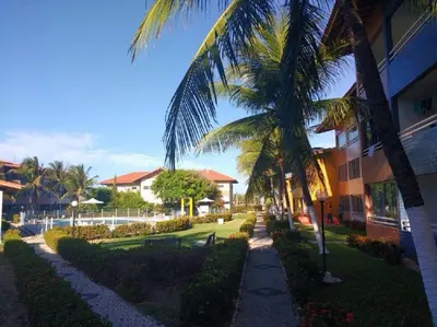 Um jardim no exterior de Apartamento 2 quartos a 230mts da Praia do Futuro com lazer completo 19