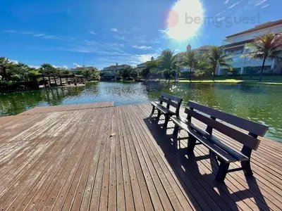Vista de um rio perto da casa de férias