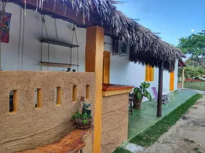O edifício onde a casa de férias está situado