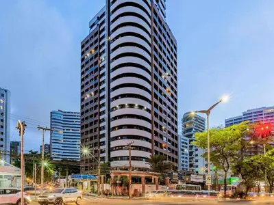 A planta de Flat no Coração do Meireles Apto 1202