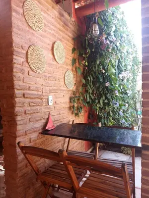 A planta de Casa Boa Venttura - Guajiru Trairi com ar e piscina