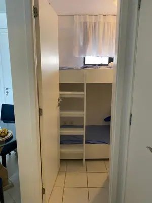 Uma ou mais camas em beliche num quarto em Apartamento Landscape