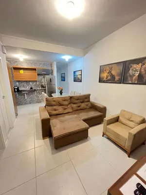 Uma área de estar em Refúgio Tropical: Casa das Praias