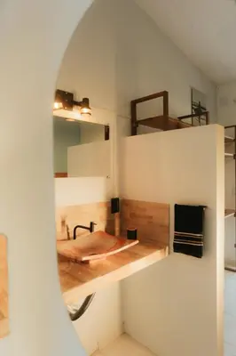 A cozinha ou kitchenette de Pousada Catavento