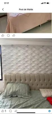 Uma cama ou camas num quarto em Apartamento com toda mobília nova de frente para o mar praia de iracema