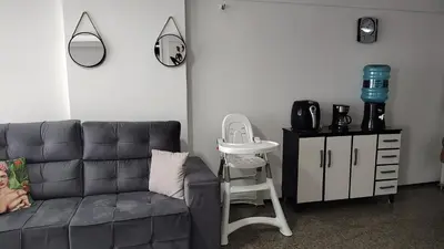 Uma área de estar em Familia VIP 4 Pessoas Praia de Iracema