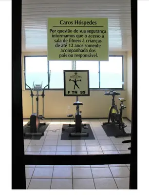 O centro de fitness e/ou as comodidades de fitness de Familia VIP 4 Pessoas Praia de Iracema
