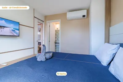 Uma televisão e/ou sistema de entretenimento em Estúdio completo no VG Sun Cumbuco por Tactu