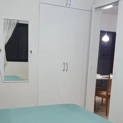 Uma cama ou camas num quarto em Confortável apartamento a 100 m Beira Mar - Edifício Zen Residence