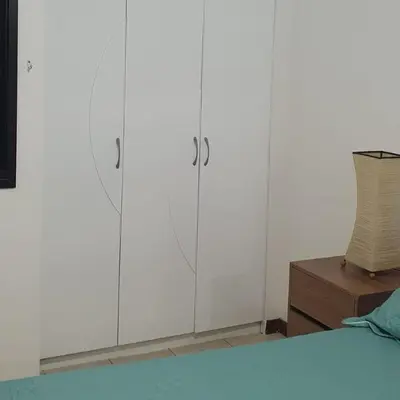 Uma cama ou camas num quarto em Confortável apartamento a 100 m Beira Mar - Edifício Zen Residence