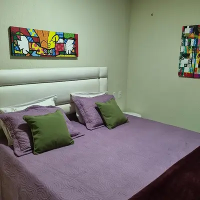 Uma cama ou camas num quarto em Apartamento Dei Fiori