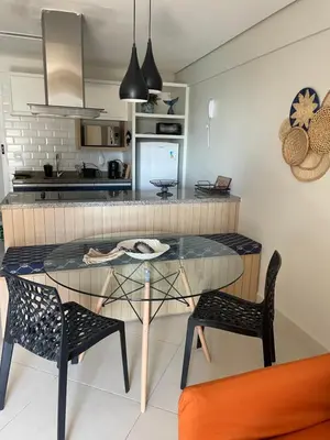 A cozinha ou kitchenette de Lindo apartamento na Beira Mar Edifício Landscape