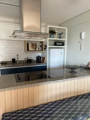 A cozinha ou kitchenette de Lindo apartamento na Beira Mar Edifício Landscape
