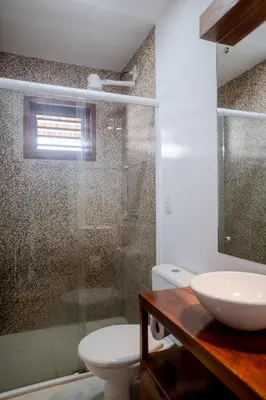 Uma casa de banho em Pousada Meu Lugar