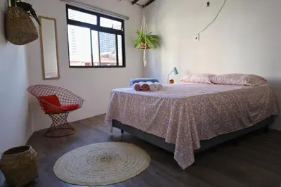 Uma cama ou camas num quarto em CASA IRACEMAR