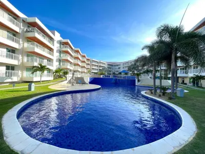 A piscina em ou perto de Apartamento Confortável - Porto das Dunas - Perto do Beach Park