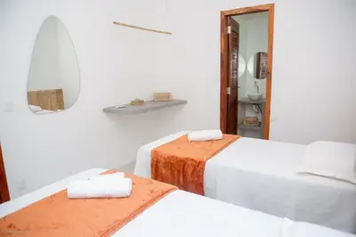 Uma cama ou camas num quarto em Casa Blue Parrot – Um Paraíso na Praia da Taíba