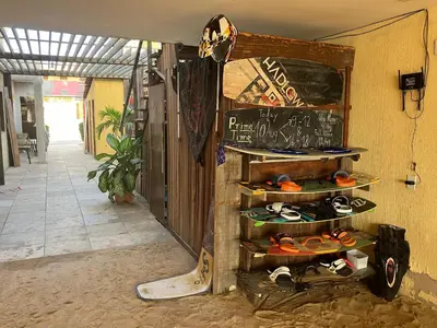 A planta de SOS Kite Hostel