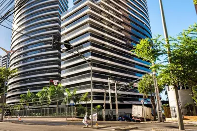 O edifício onde o apartamento está situado