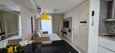 Uma televisão e/ou sistema de entretenimento em 1503 - Fique no Landscape, Wi-Fi, Vaga e Aconchego