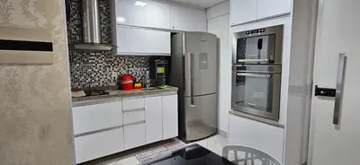 A cozinha ou kitchenette de 1503 - Fique no Landscape, Wi-Fi, Vaga e Aconchego
