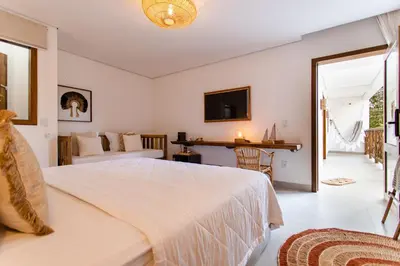 Uma cama ou camas num quarto em Villa Odara