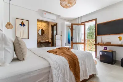 Uma cama ou camas num quarto em Villa Odara