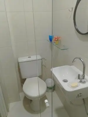 Uma casa de banho em Apartamento Bonavides