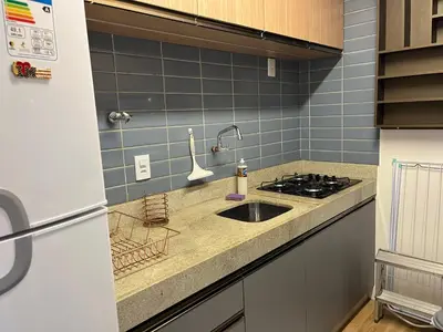 A cozinha ou kitchenette de Flat Iracema Residence
