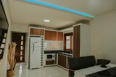 A cozinha ou kitchenette de Vila hangloose pôr do sol