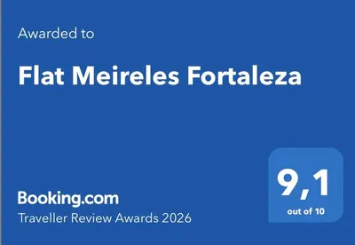 Um certificado, prémio, placa ou documento mostrado em Flat Fortaleza Meireles