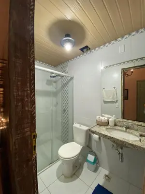 Uma casa de banho em Apartamento Charme Guará - Na Praça de Guaramiranga