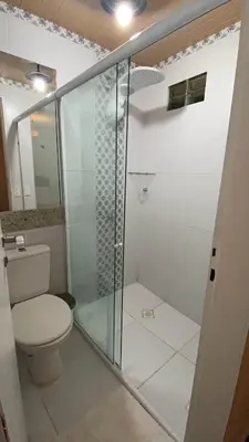 Uma casa de banho em Apartamento Charme Guará - Na Praça de Guaramiranga