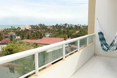 Uma varanda ou terraço em Apartamentos Cumbuco Condomínio Vila Real