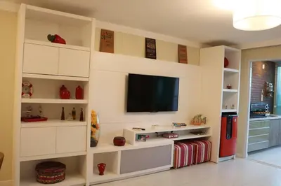 A cozinha ou kitchenette de Golf Ville Resort Residence Bloco 64mar Apto 31 Aquiraz - Ceara - Brasil