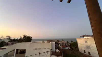 Uma vista do mar geral ou uma vista do mar a partir da casa de férias
