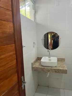 Uma casa de banho em Sítio riacho fundo