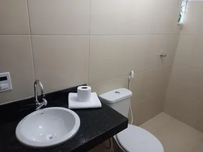 Uma casa de banho em Casa de madeira A 6km de Guaramiranga