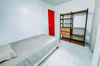Uma cama ou camas num quarto em Casa Amar Cumbuco