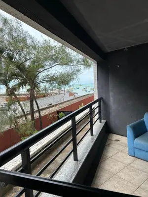 Uma varanda ou terraço em Flat Iate Plaza
