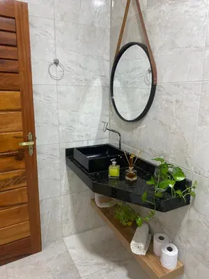 Uma casa de banho em Casa com Piscina Privativa - Perto da Lagoa do Paraíso