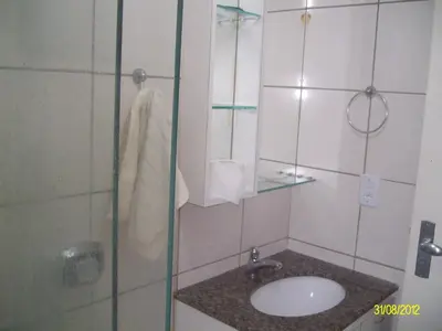 Uma casa de banho em Apartamento Praia de Iracema