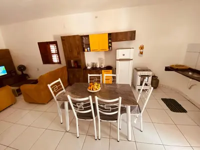 A cozinha ou kitchenette de Casa de Férias-Residence Fonteles no Preá
