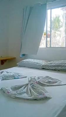 Uma cama ou camas num quarto em Hostel Jericoacoariano