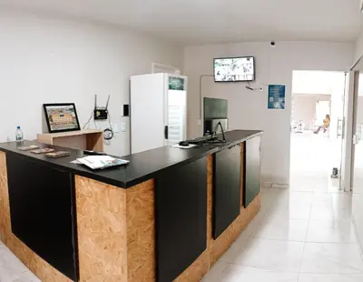 A cozinha ou kitchenette de Hotel Aconchego Cearense